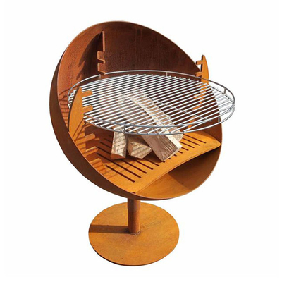 불 그릇 Corten 강철 바베큐 석쇠를 요리하는 유럽 옥외 요리 석쇠
