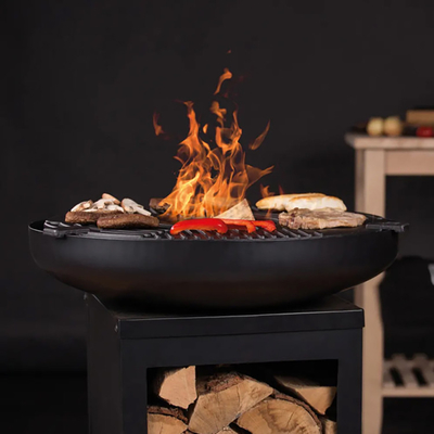 야외 검은 작은 바비큐 스토브 숯 BBQ 그릴 옥외테라스 야영