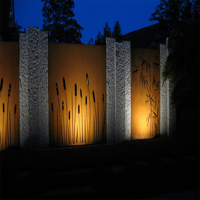 건축 예술 금속 정원 제품 건장한 Corten 강철 정원 스크린
