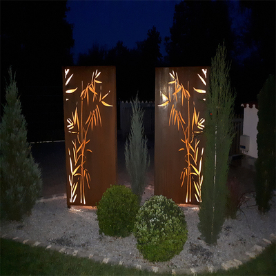 레이저 커트 Corten 강철 기밀은 Customizable 외부 장식적인 가립니다
