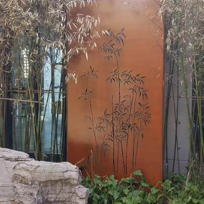 레이저 커트 Corten 강철 기밀은 Customizable 외부 장식적인 가립니다