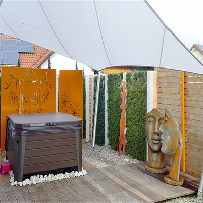 레이저 커트 Corten 강철 기밀은 Customizable 외부 장식적인 가립니다