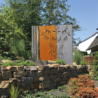레이저 커트 Corten 강철 기밀은 Customizable 외부 장식적인 가립니다
