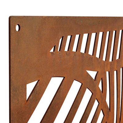 Corten 강철 닦는 옥외 장식적인 금속 기밀 스크린 Prerusted
