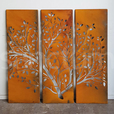OEM 금속 정원 제품 Corten 강철 기밀 스크린 뒤뜰 훈장