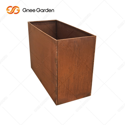 길이 300mm-1000mm 야외 금속 경작자 코르텐 강 직사각형 경작자