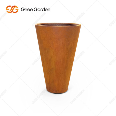 OEM ODM 야외 금속 경작자, 녹슨 금속 대농장주 박스 코르텐 강