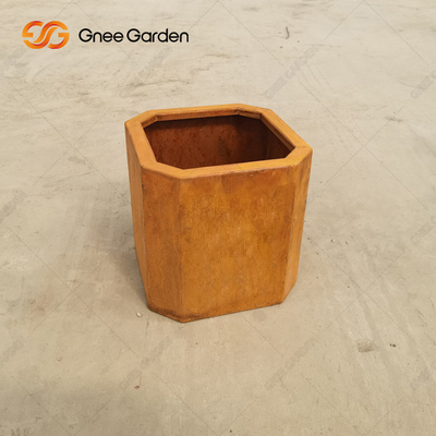 저항하는 옥외 정원 조경 Corten 강철 재배자 상자 시골풍 풍화