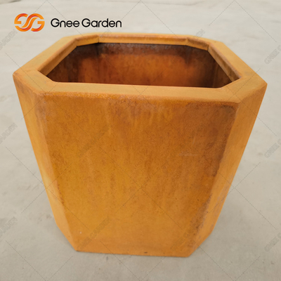 저항하는 옥외 정원 조경 Corten 강철 재배자 상자 시골풍 풍화