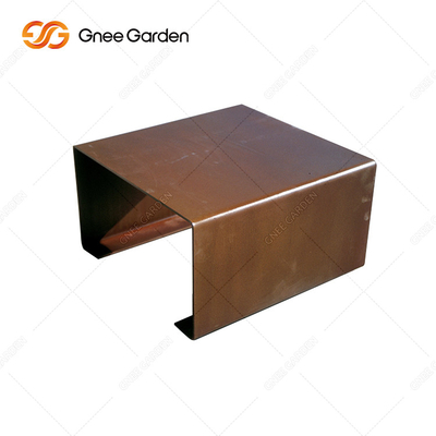OEM ODM은 녹이 스는 빨간 야외 금속제 가구 금속 공원의 벤치를 환영합니다