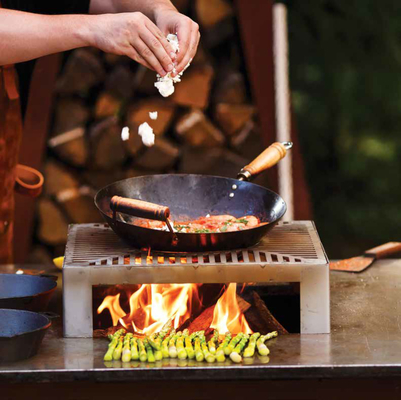 정원 난간 요리에 다기능 옥외 Teppanyaki Bbq 석쇠 큰 크기