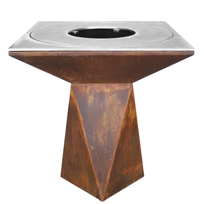 BBQ 옥외 요리를 위한 전 녹슬었던 Corten 강철 불 구덩이
