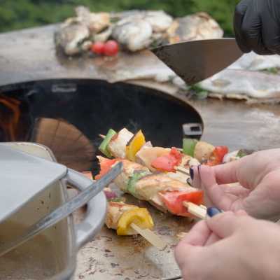 BBQ 옥외 요리를 위한 전 녹슬었던 Corten 강철 불 구덩이