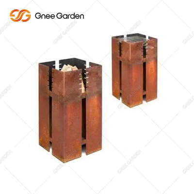 Corten 강철 Bbq 목탄 석쇠 테이블 3mm 간격