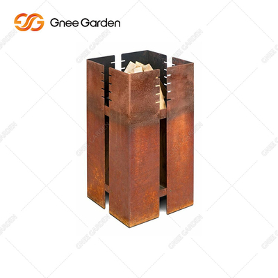 Corten 강철 Bbq 목탄 석쇠 테이블 3mm 간격