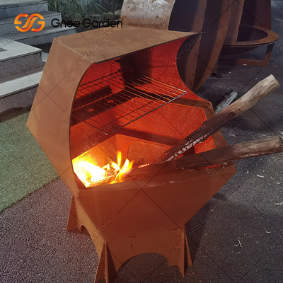 바베큐를 위한 Corten 강철 옥외 요리 목탄 석쇠