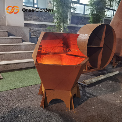 바베큐를 위한 Corten 강철 옥외 요리 목탄 석쇠