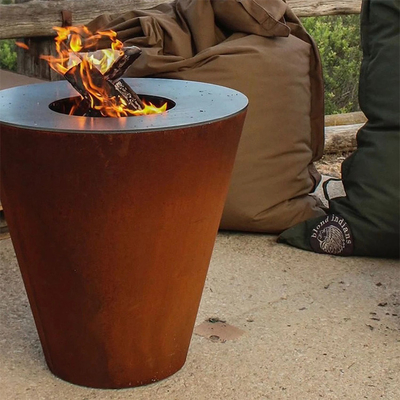 Corten 강철 목탄 Bbq 석쇠 관례를 요리하는 옥외 안뜰 부엌