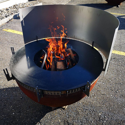 불타는 야영 BBQ를 위한 겹켜 휴대용 모닥불 구덩이 Corten 강철