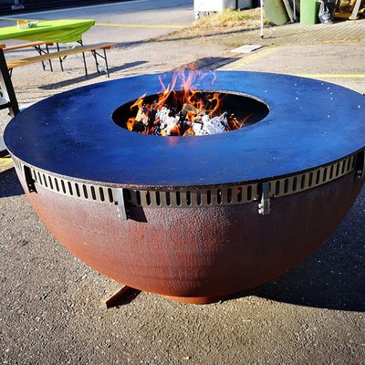 불타는 야영 BBQ를 위한 겹켜 휴대용 모닥불 구덩이 Corten 강철
