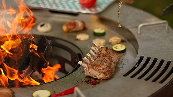 야외 요리 맞춘 화재 용기 Bbq 그릴 코르텐 강 정원 방화정 농부
