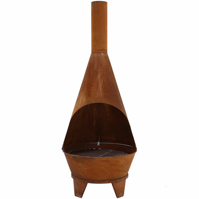 장식적인 Corten 강철 정원 보물 불 구덩이 관례 크기