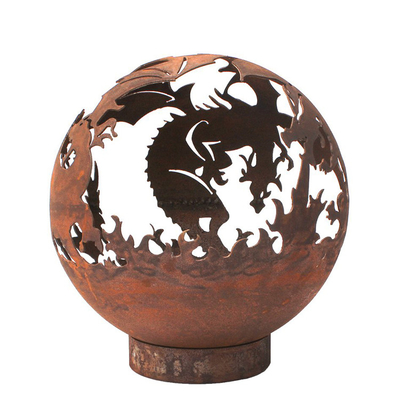 독특한 Corten 강철 녹슨 금속 히이터 불 구덩이 5mm 간격