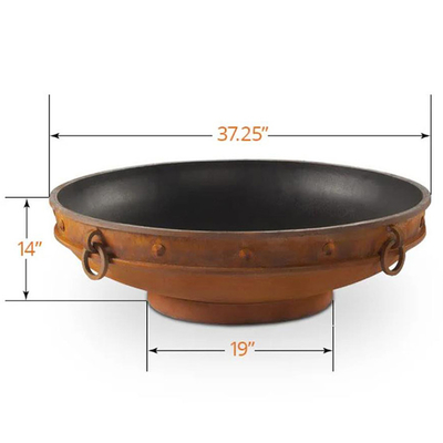 야외인 37 인치 웨더링 강철 환강 방화정 가지고 다닐 수 있는 야영 화로