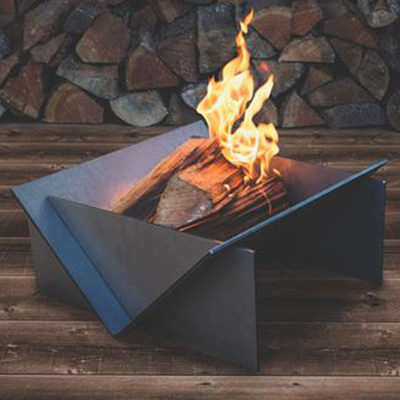 분리형 Corten 강철 화덕 GN-FP-333 야외 난방 자연 녹