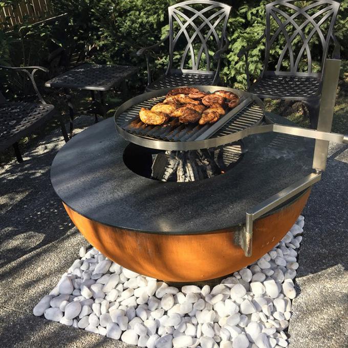 원목 소각 바비큐 화로 코르텐 강 연기없는 화덕 Bbq