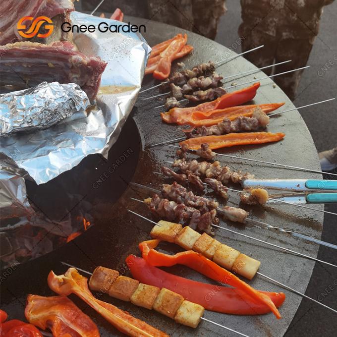 조리용 그릴 야외 정원 녹 코르텐 강 방화정 BBQ 그릴 패키징 서비스
