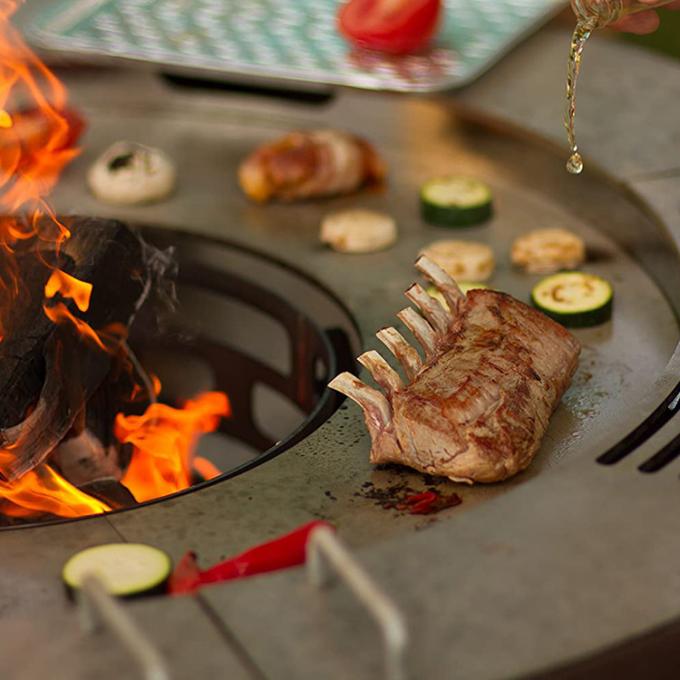 야외 조리용 그릴은 야외 화재 용기 Bbq 그릴 코르텐 강 정원 방화정 꾸밈 없는 설계를 맞추어줍니다