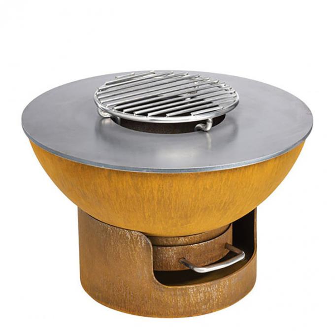 야외 정원 녹 코르텐 강 BBQ GN-BBQ-214 과중한 업무 야외 요리 그릴